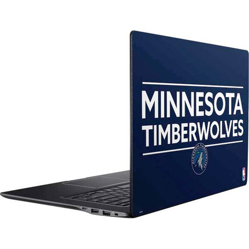 NBA Minnesota Timberwolves Standard - Navy Blue Ativ Book 9 (15.6in 2014) Skin
